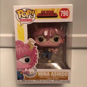 Funko Pop Mina Ashido with Pink Hair and Colorful Outfit